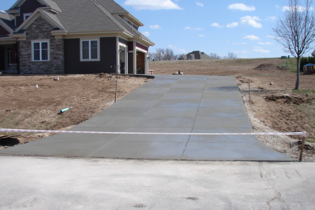 installing a concrete driveway