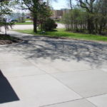 Milwaukee concrete driveway gray