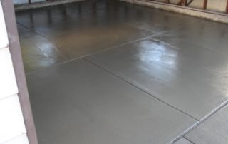 new concrete garage slab project