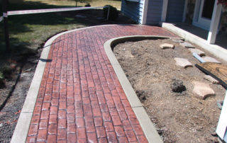 decorative brick sidewalk replacement in Milwaukee