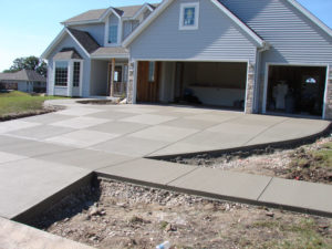 new concrete waukesha driveway
