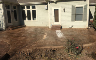 grafton decorative concrete patio project