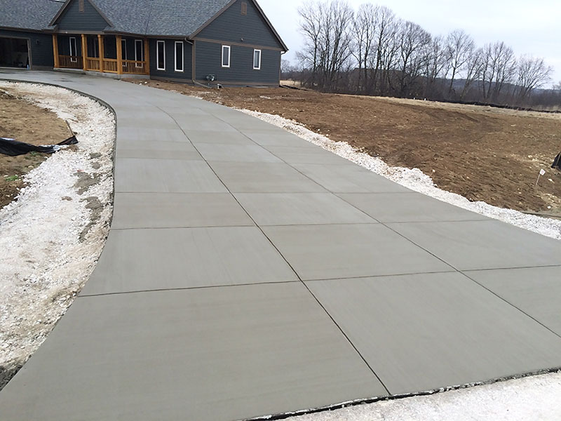 Jackson new concrete driveway project