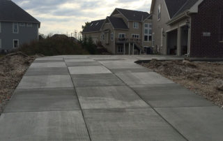 new menomonee falls concrete driveway project