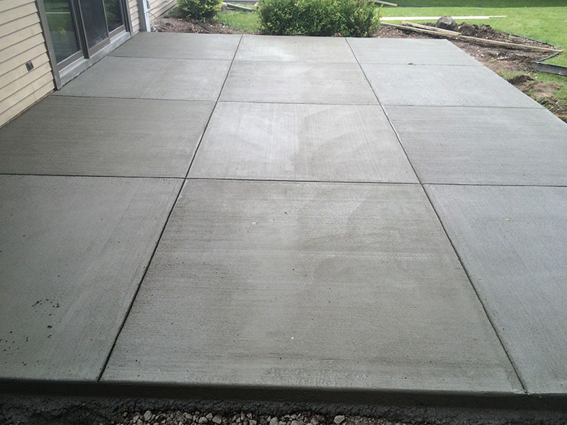 Concrete Patio Slab Construction