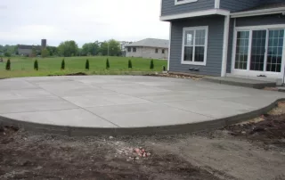 New berlin concrete patio project installation