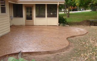 stamped concrete project