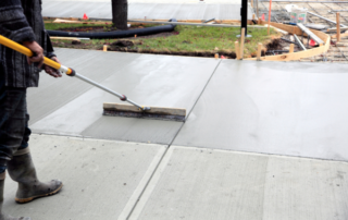 replacing concrete driveway project