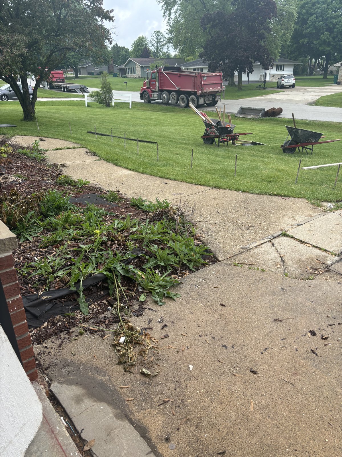 Front walkway before the Germantown concrete project