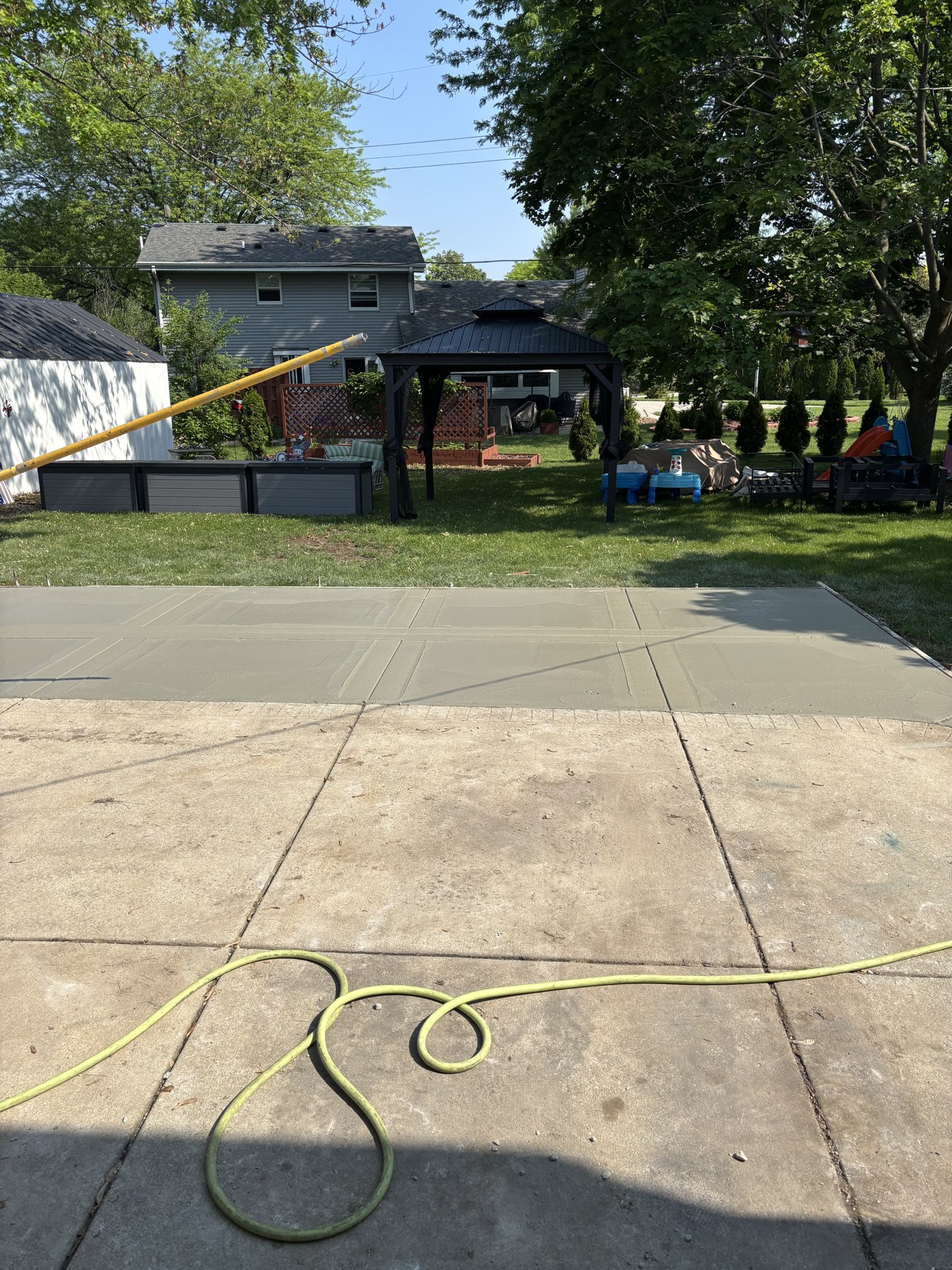 Finishing work, seen from the homeowner’s doorway.